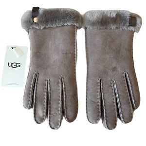 UGG Genuine Dyed Shearling Slim Side Vent Gloves